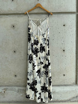 BLK WHT GARDEN MAXI