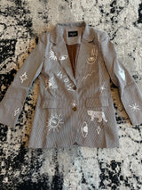 PORTER STRIPPED BLAZER