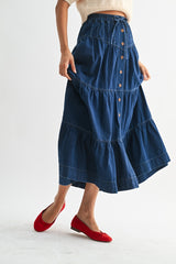 HARRIET DENIM SKIRT