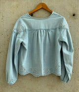 JEAN CUTOUT TOP