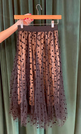 POLKA MIDI SKIRT