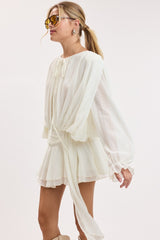 IVORY CHIFFON DRESS