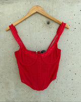 RED CORSET TOP