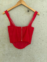 RED CORSET TOP