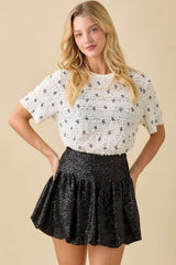 LONDON SEQUIN MINI SKORT