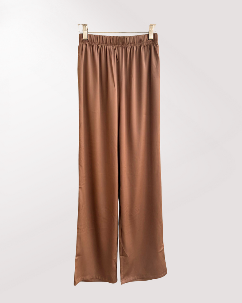 CASSANDRA SATIN COPPER PANT