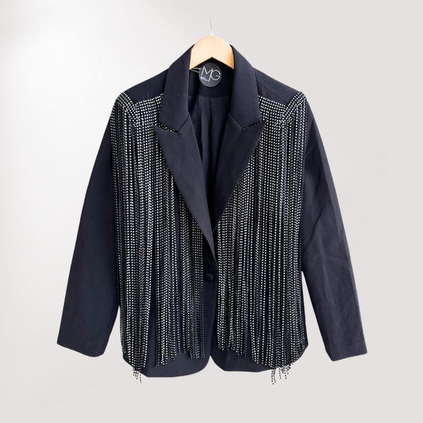 CANDICE FRINGE BLAZER